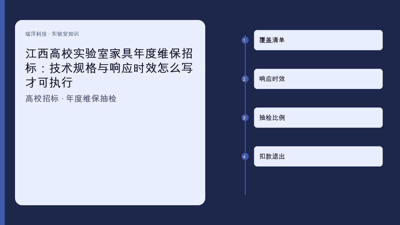 高校实验室家具年度维保招标技术规格与响应时效要点的原创示意图